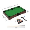 Toy Time Toy Time Tabletop Pool Set - Mini Billiard Set with Cues, Balls, Chalk and Rack 131840VBY